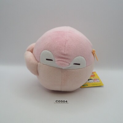 Koupen chan C0504 Penguin Pink Furyu Plush 5'' Zipper Bag TAG Toy Doll Japan