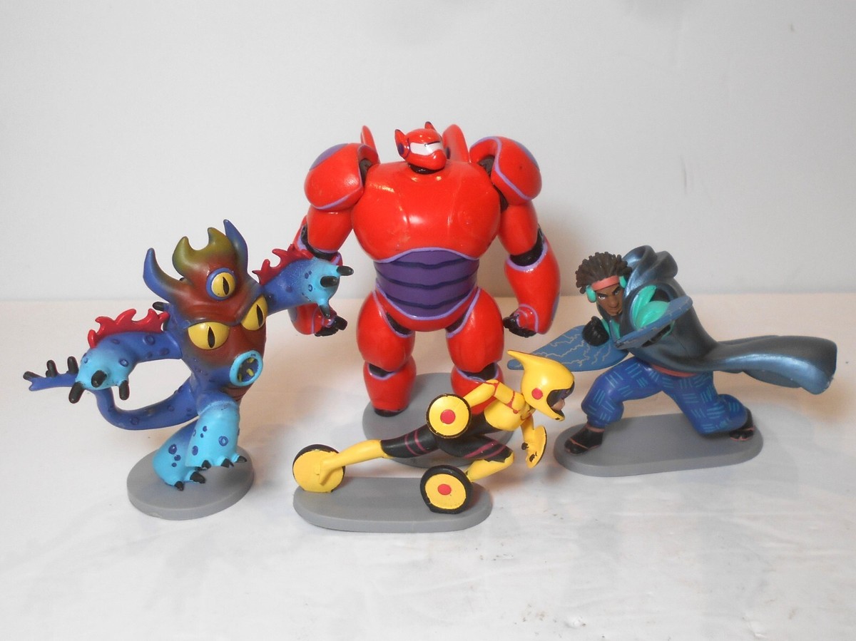 Disney Big Hero 6 Toy Lot of 4 Action Figures Fred Gogo Tomago
