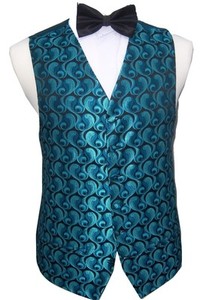 UOMO PAVONE BLU MOTIVO CACHEMIRE ONDULATO VESTITO DA MATRIMONIO PANCIOTTO S  a L | eBay