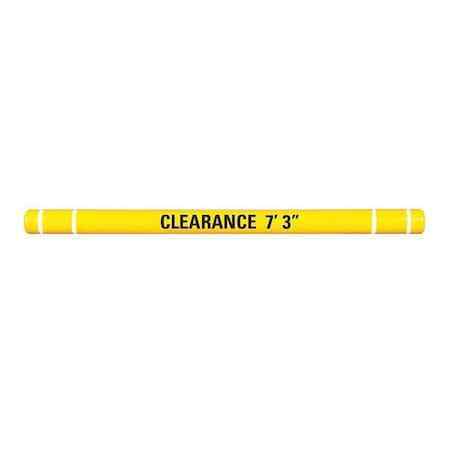 Zoro Select Htgrd45120yw Clearance Bar,5" O.D.,120" L,Yellow
