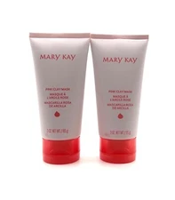 MARY KAY PINK CLAY MASK~LOT OF 2~FULL SIZE~WASH OFF MASK~ANTIOXIDANT PROPERTIES!