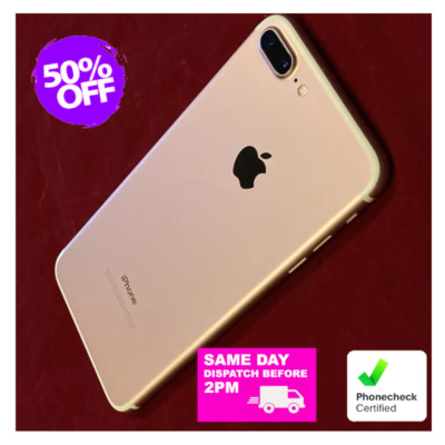 Apple iPhone 7 Plus 32GB - Rose Gold, Black, Red - Certified Unlocked
