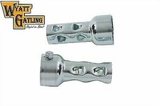 Deflectores de escape para tubos de arrastre de motocicleta Harley de 2" de longitud de 4"