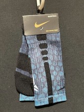 NIKE ELITE Basketball Crew Socks SX4999-900 Kobe Bryant Ink Blue Medium BIN 17