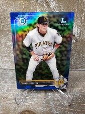 Conner Uselton 2017 1st Bowman Chrome Blue Refractor /150 RC Rookie Pirates 
