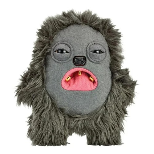 Fuggler Funny Ugly Monster Gold Fuggs HEDGE GROG 9" Plush Gray