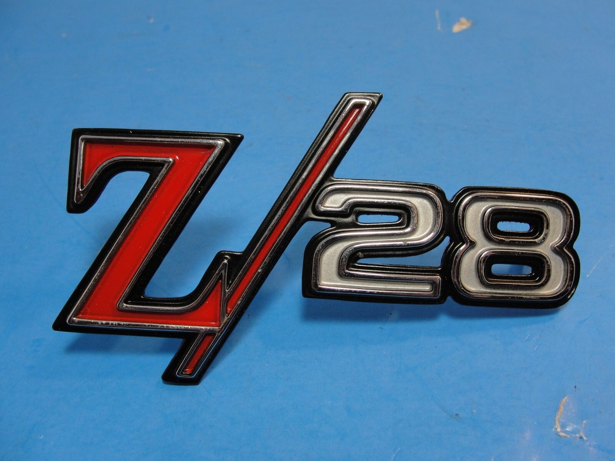 1968 CAMARO Z-28 Fender Emblem GENUINE GM 3943255 LH Assembly Line