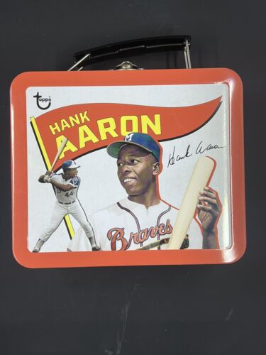 Hank Aaron Lunch Box Tin 2023 Topps Archives Atlanta Braves  - Picture 1 of 4