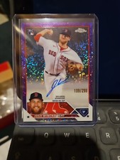 2023 Topps Chrome Update Josh Winckowski Purple Speckle Auto #109/299