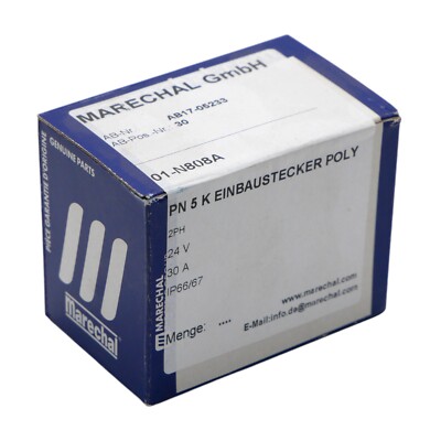 Marechal Electric PN 5 K AB17-05233 Einbaustecker / Built-in Plug -sealed-