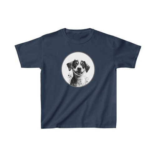US Kids - Cute dog graffiti Bansky style - Heavy Cotton Tee 7Y to 14Y - Picture 2 of 29