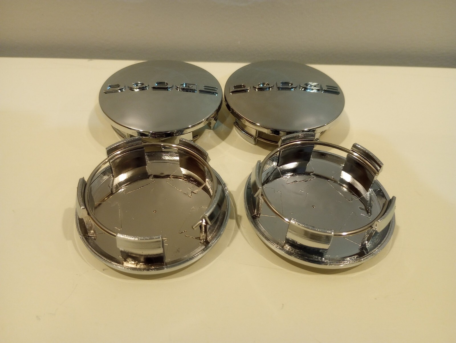 Dodge Silver Wheel Hub Center Caps Covers 63 mm 4pcs AVENGER CARAVAN