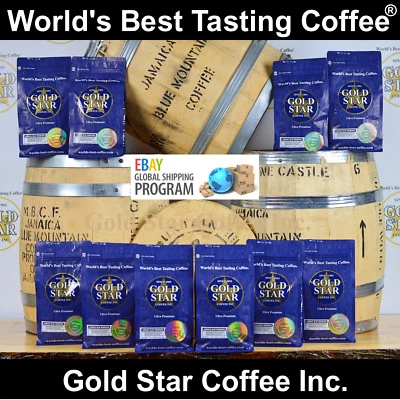 GOLD STAR COFFEE 10 lb Jamaica Jamaican Blue Mountain - World's Best Coffee - Global Shipping