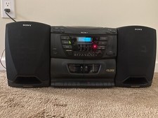 Vintage Sony Boombox CFD-ZW150 CD/Radio/Cassette-Recording Works Except CD