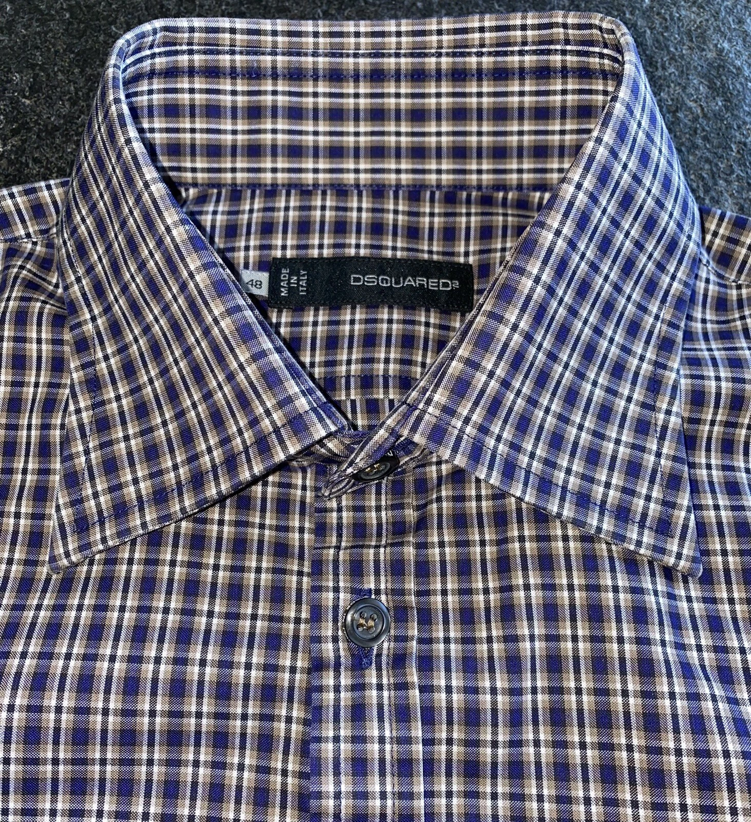 DSQUARED2 P W 2012 A QUADRI 48 GIGOLO CAMICIA TEMPO LIBERO SMOKING CAMICIA CAMICIA ABITO dean