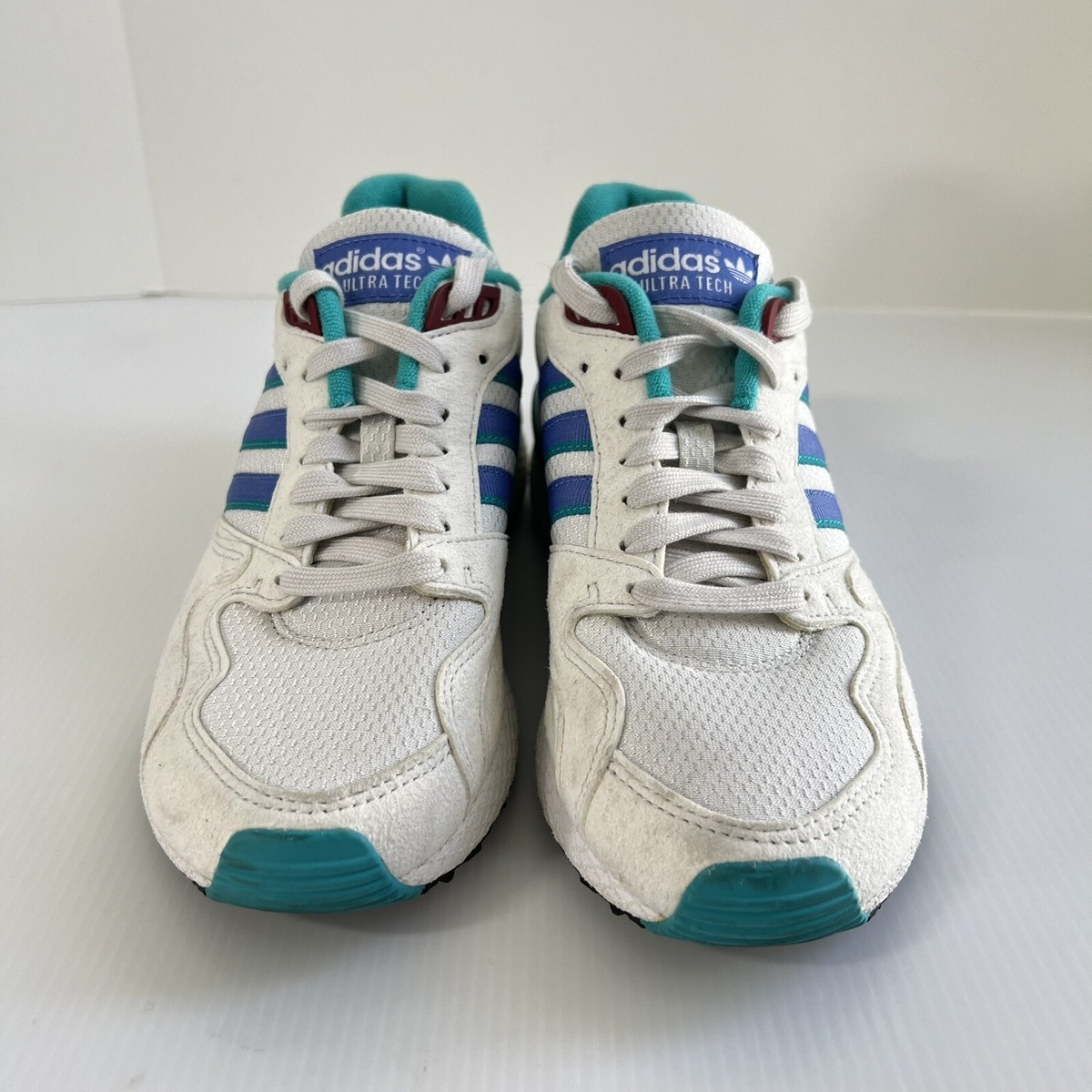Adidas Swift EVH 791004 Ultra Tech White Blue Teal Stripes 