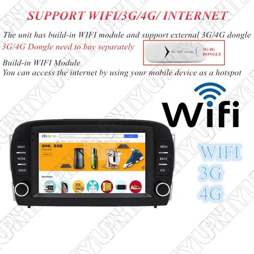 For Benz SL R230 2001-05 Android 13 Stereo Radio GPS Navi Head Unit WiFi OBD RDS - Picture 19 of 24