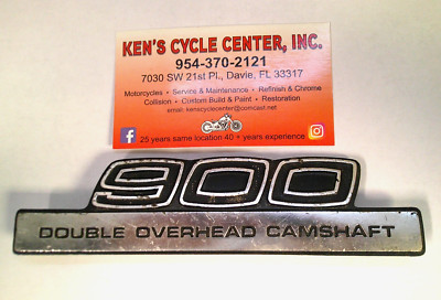 Kawasaki  900 Double Overhead Camshaft  Side Cover Badge Emblem