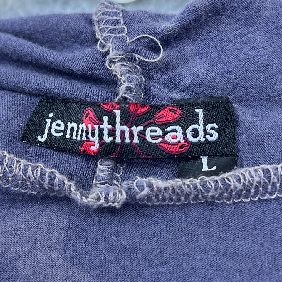 Кардиган Jenny Threads L богемный ручной работы носимый цветочный художественный кокон упаковка - Изображение 2 из 4