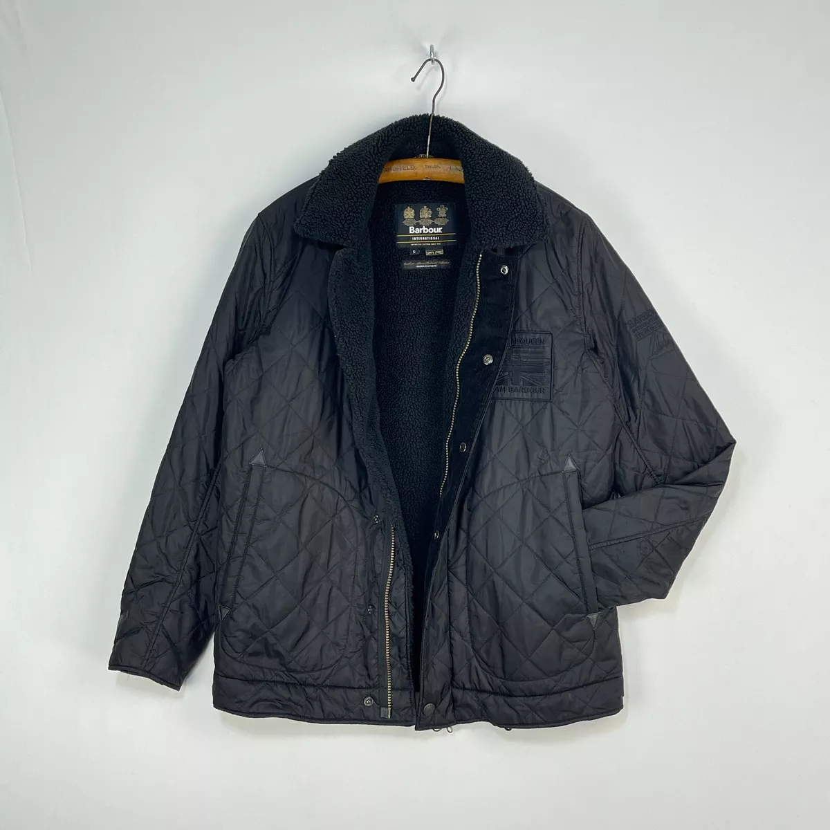 Barbour quilted biker jacket on sale
