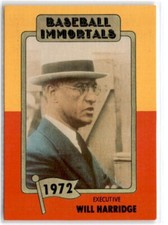 1980s SSPC Baseball Immortals Will Harridge #130