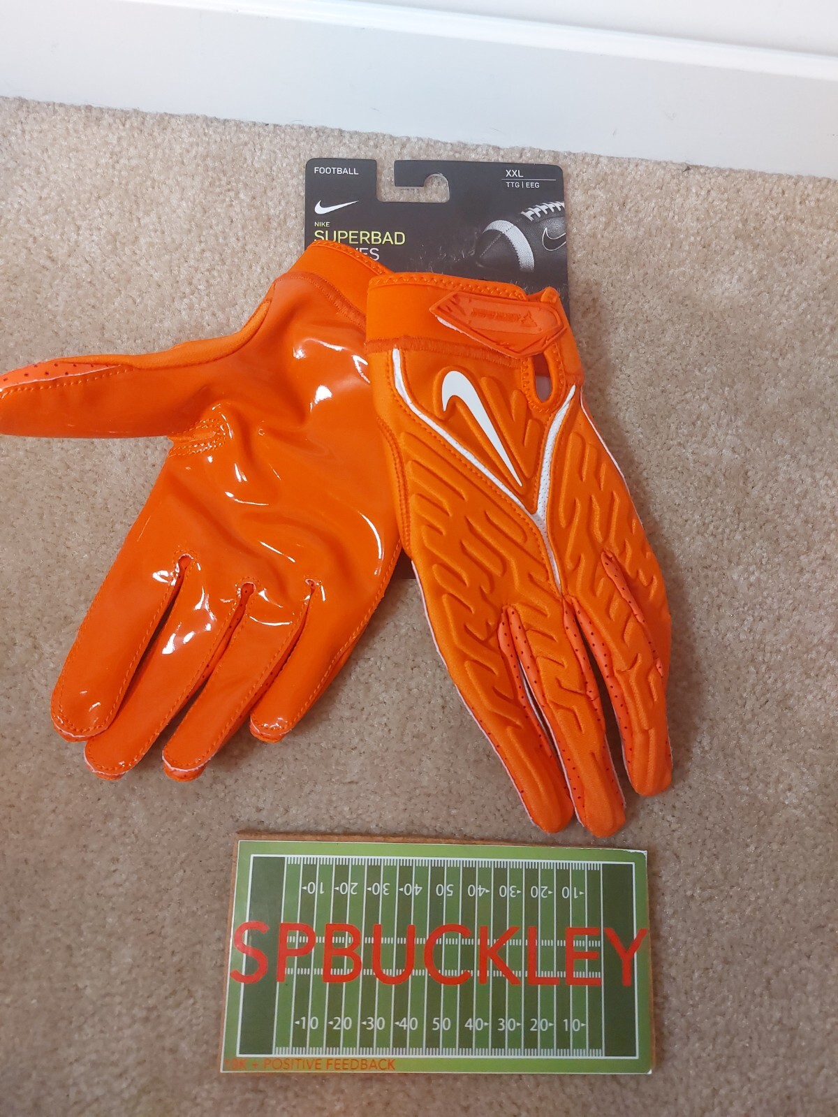 NIKE SUPERBAD 6.0 ADULT PADDED FOOTBALL GLOVES, NWT, DM0053 eBay