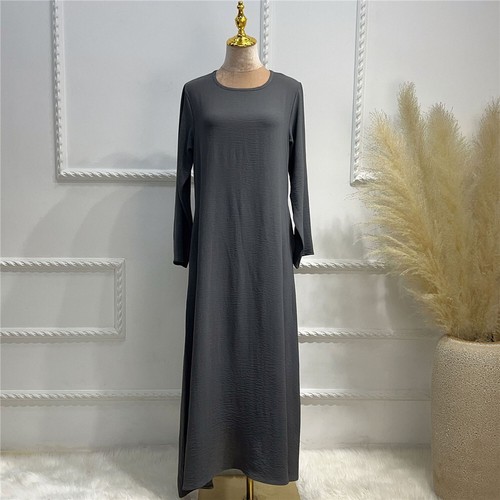 Ramadan Robe Abaya Women Long Dress Plain Kaftan Muslim Gown Dress Caftan Eid - Picture 42 of 54