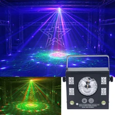New 4 in 1 Mixed LED Light Party DJ Disco Lights Effect Pattern Strobe Light