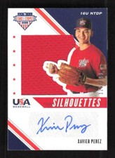 2020 Panini USA Stars & Stripes Xavier Perez Silhouettes Auto #'d /199