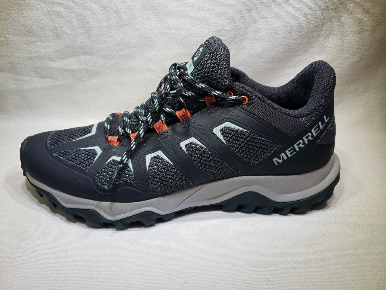 MERRELL Navy FIERY Trail Running Escursionismo Eva Intersuola Grip Scarpe Donna Taglia 10