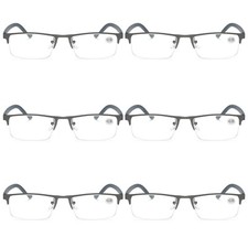 6 PK Men Blue Light Blocker Reading Glasses Anti Blue Light Spring Hinge Readers