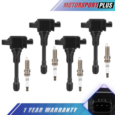 4PCS UF549 Ignition Coils Kit With 9029 Iridium Spark Plug