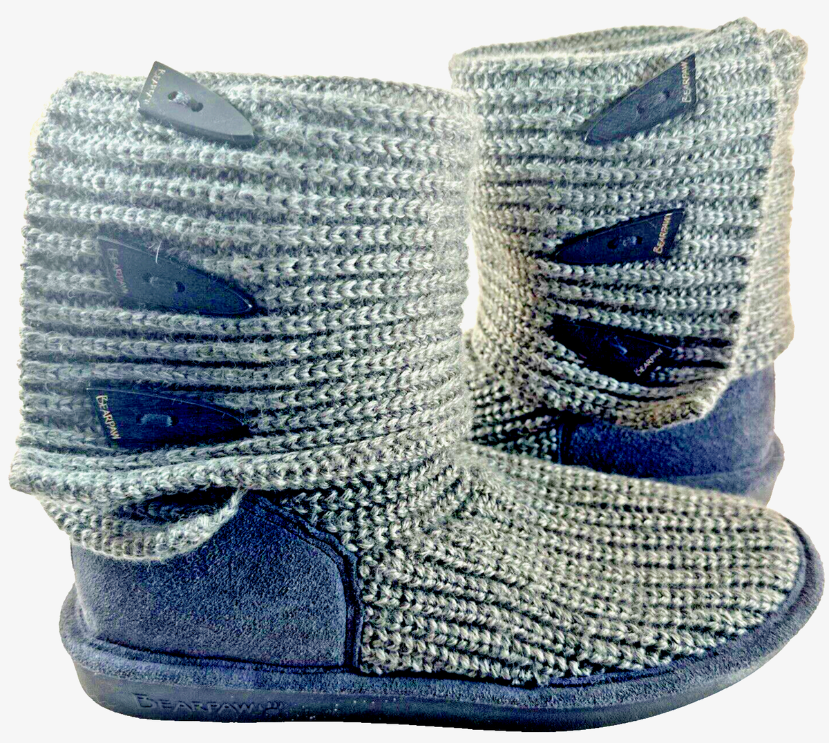 Sheepskin Boot Bearpaw Cardy Boots Bearpaw 658W Knit Sweater Boots