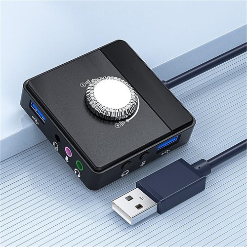 Scheda audio USB2.0 adattatore audio per desktop laptop notebook computer PC - Foto 6 di 9