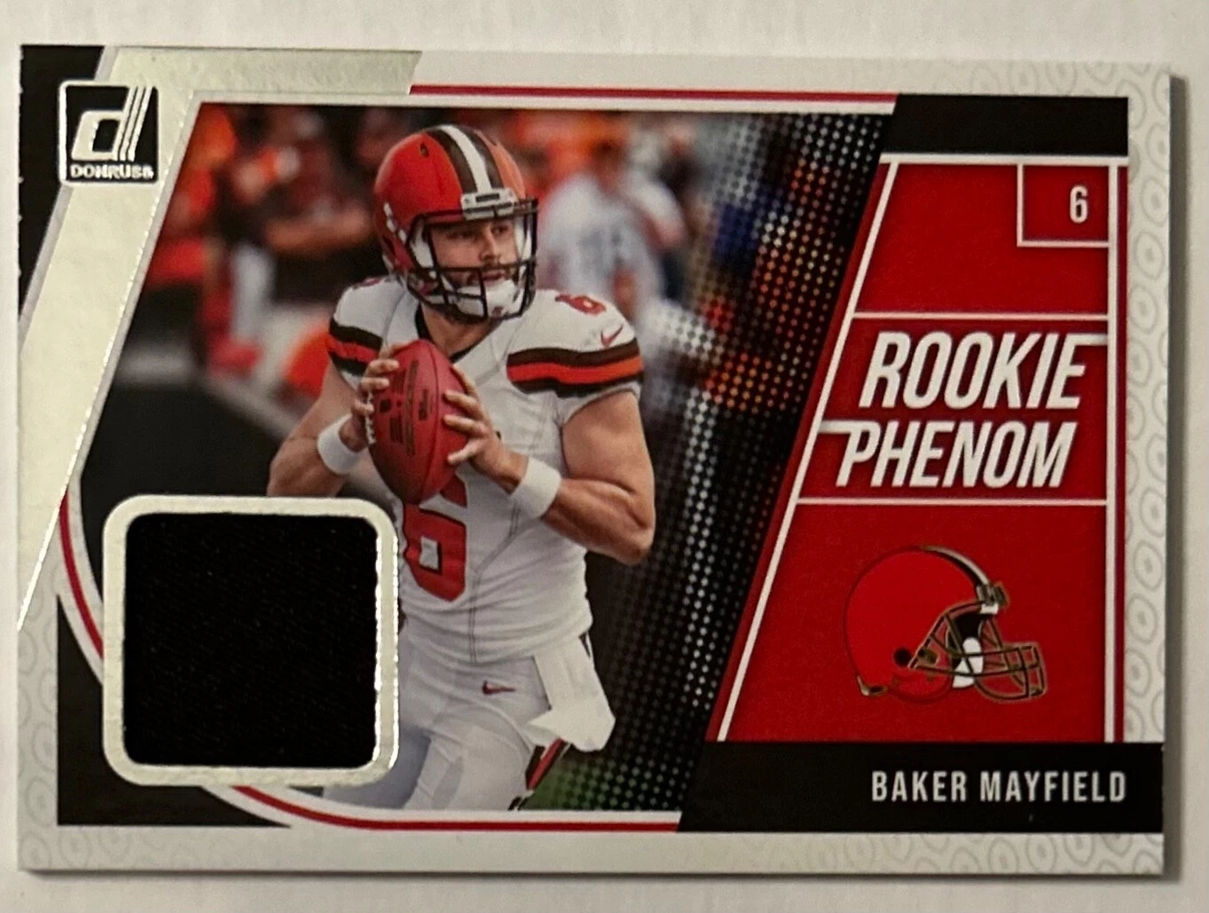 Baker Mayfield Panini Donruss Rookie Phenom Jerseys #3 Red