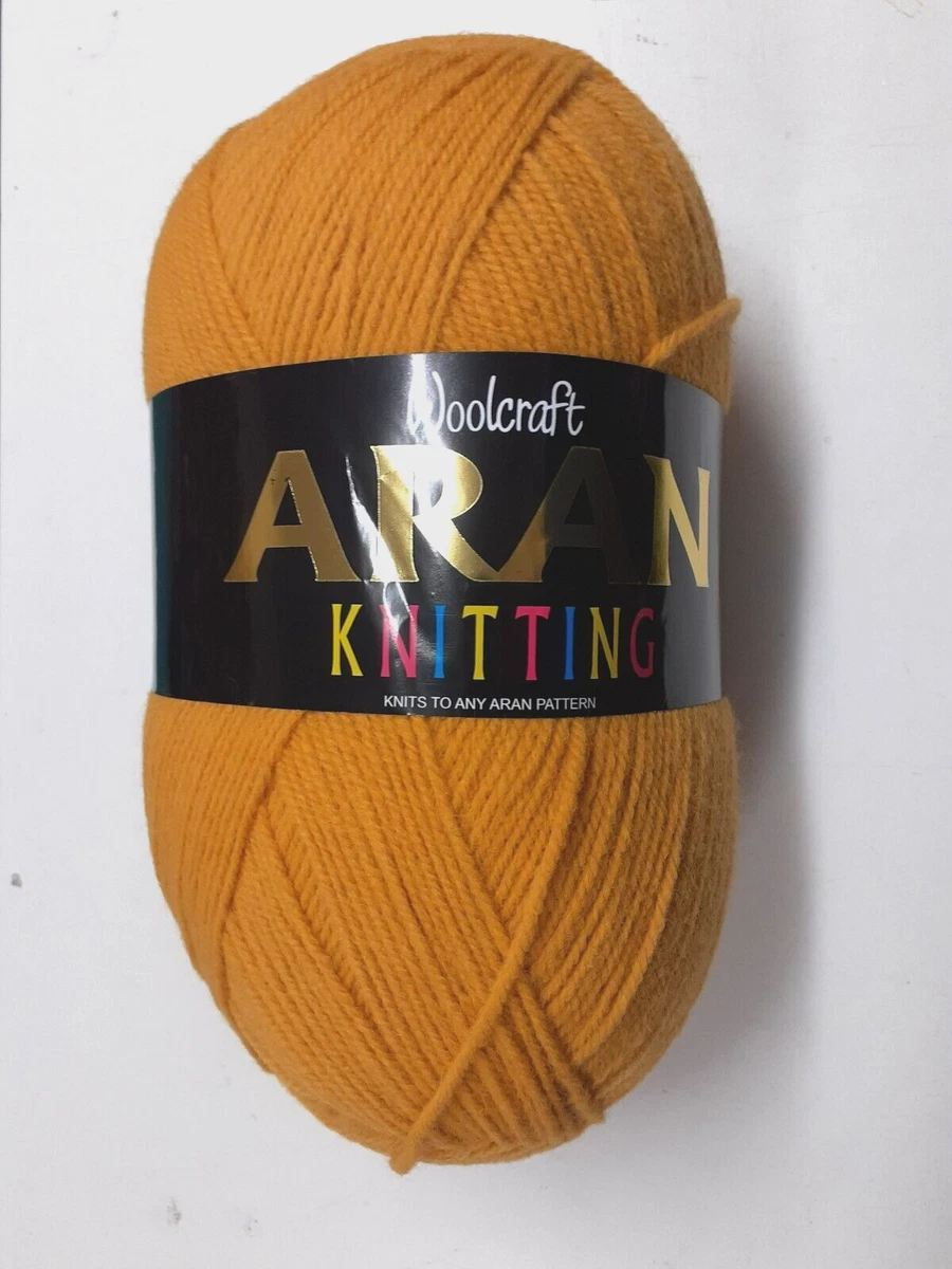 Mustard aran cheap wool 400g