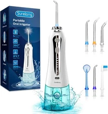 Waterpikk 6 Jet Tips Cordless Water Flosser Dental Oral Irrigator Teeth Cleaner