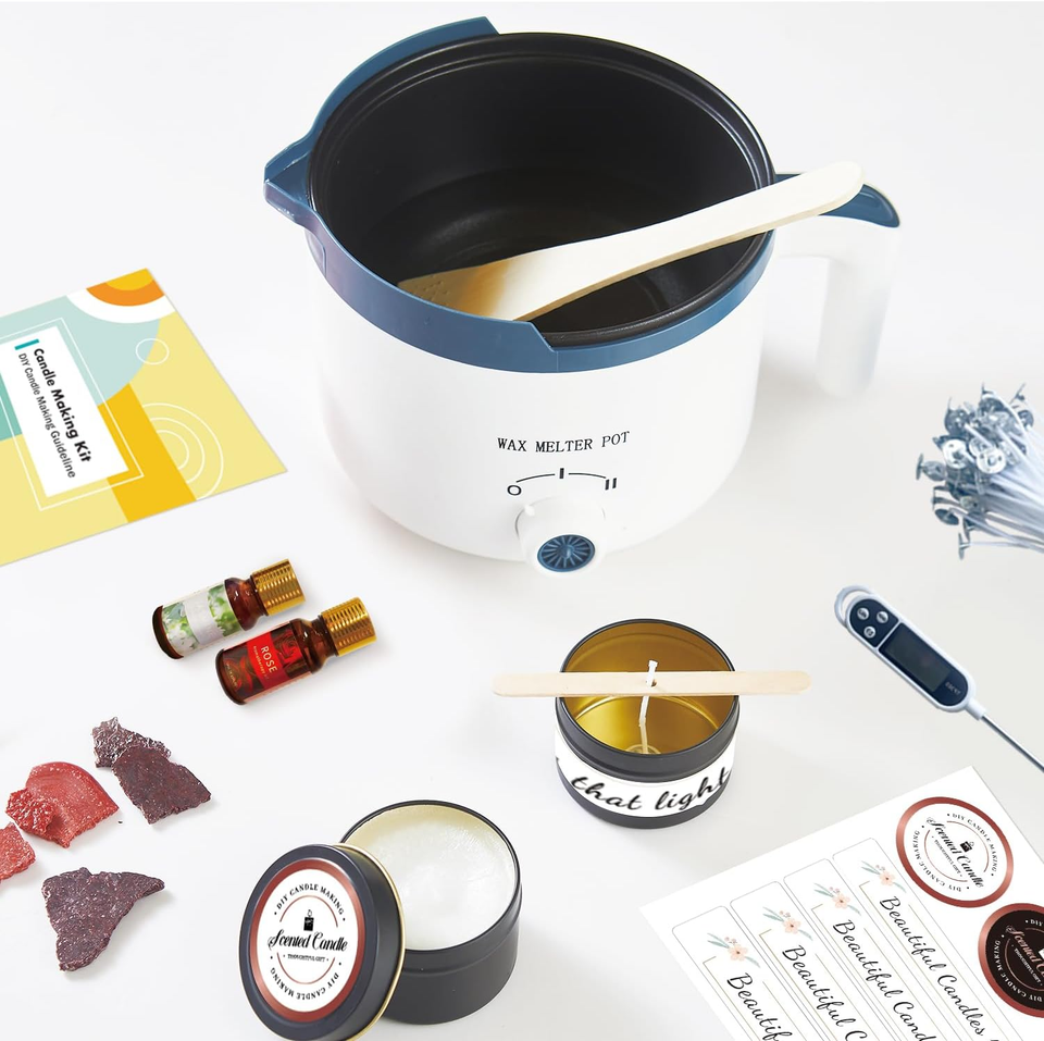 Candle Wax Melting Pot with Spout, Electric Wax Melter for Candle