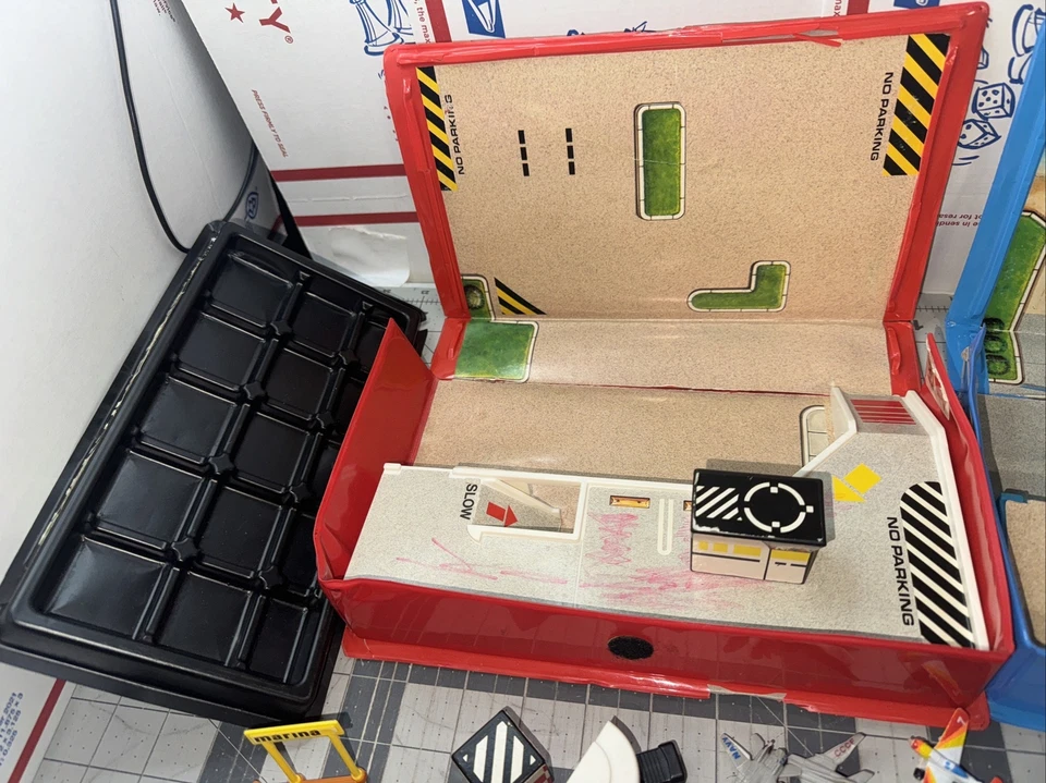 1989 Micro Machines Airport Marina Large Lot. Buildings, Ship, Case , AirPlanes - Image 2 of 4