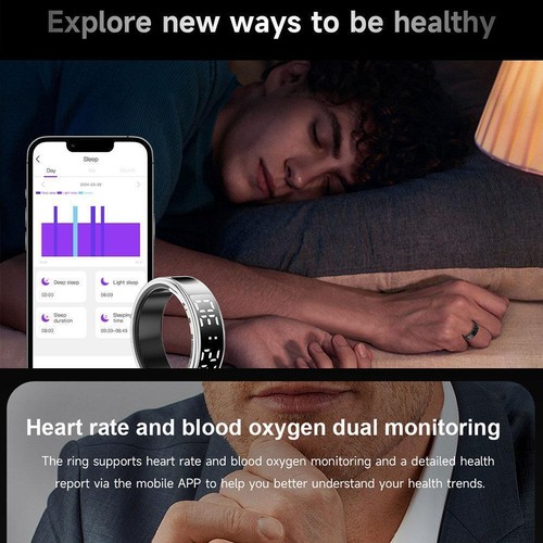 Smart Men Women Waterproof Heart Rate Blood Oxygen Sleep Monito W9O7 Health U4L3 - Picture 12 of 35