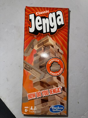 Hashbro Gaming Classic Jenga Hard Wood Complete Game Brand New