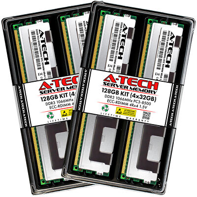 128GB 4x 32GB PC3-8500R RDIMM Supermicro X9DBS-F X9DRW-iTPF X9QR7-TF+ Memory RAM