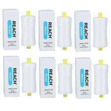 6-Pack Johnson & Johnson Reach Dental Floss Waxed Refill Spool, 200 Yards Each