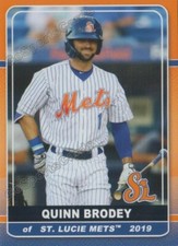 2019 St Lucie Mets Quinn Brodey Rookie RC NY