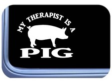 Pig sticker Therapist OS 524 vinyl 6" Decal Sticker piglet