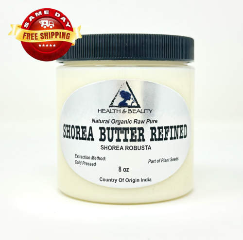 SHOREA/SAL BUTTER REFINED ORGANIC NATURAL RAW PREMIUM QUALITY FRESH PURE 8 OZ - Picture 11 of 13