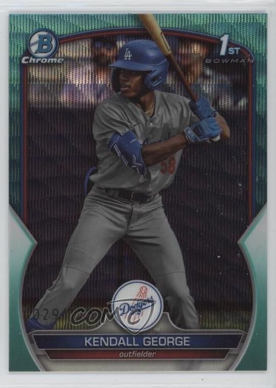 2023 Bowman Draft Chrome Aqua Wave Refractor /125 Kendall George #BDC-190 1g1q