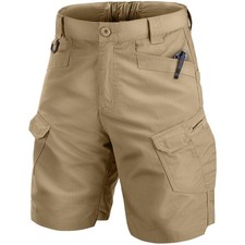 Mens Tactical Stretch Outdoor Cargo Shorts Wear Resistant Rip Stop Work Hikin...