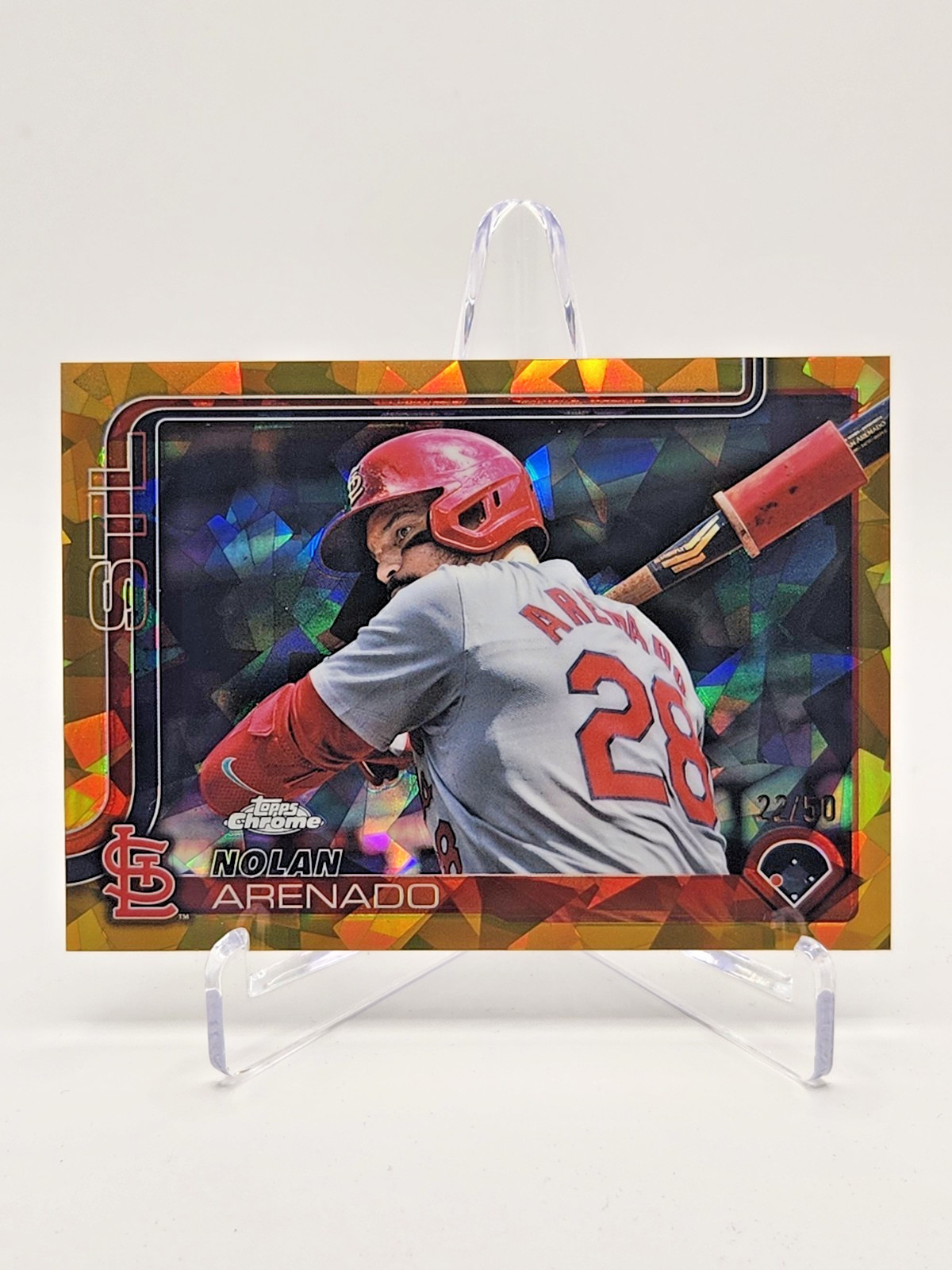 2025 Topps Chrome Sapphire Nolan Arenado Image Variation Gold Sapphire /50
