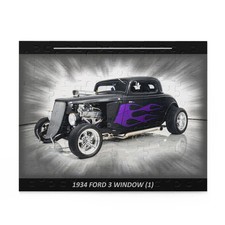 Legendary 1934 Ford Hot Rod Purple Flame Temp Puzzle 120 pcs - Classic Car